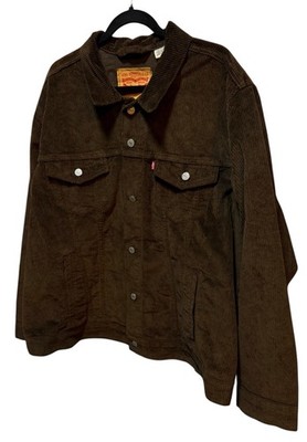 Levi s The Trucker Corduroy Jacket Coffee XXL  Brown