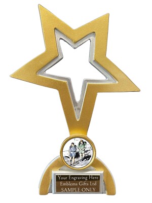 Fell Walking (B) Classic Star Trophy Award Gravur gratis
