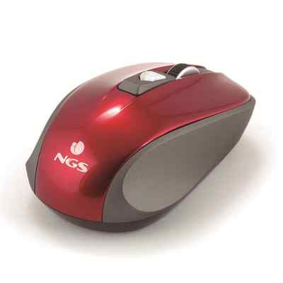 NGS 2,4Ghz Roly Red Wireless Optical Notebook Mouse, 800/1600 DPI, 3 Tasten