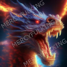 Dragon - Digital AI Art Image (4k HD) High Resolution Print Download