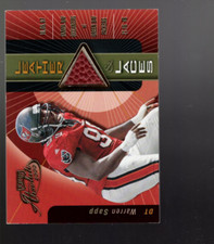 B1555- 2000 Absolute Leather and Laces #WS99 Warren Sapp Ball /350 - NM-MT