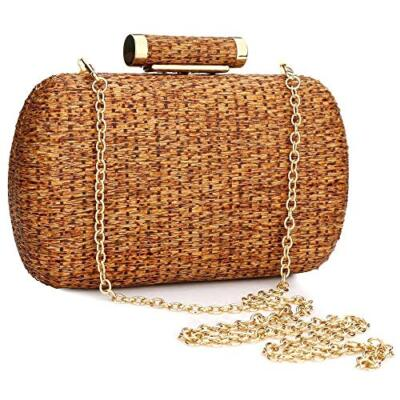 #ad #ad Straw Clutch Purse for Women Wedding Party Handwoved Evening Straw Beach Handbag