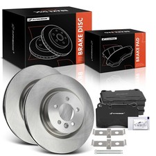 6x Front Disc Brake Rotors & Ceramic Brake Pads for Land Rover Range Rover Sport