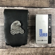 VTG GE General Electric AM FM Stereo Headset Radio Model No 7-1750A Tested