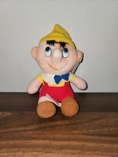 Pinocchio 7  Plush Walt Disney 1980s Vintage Stuffed Toy