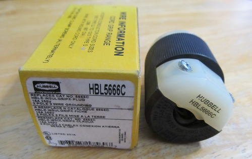 NEW HUBBELL HBL5666C PLUG