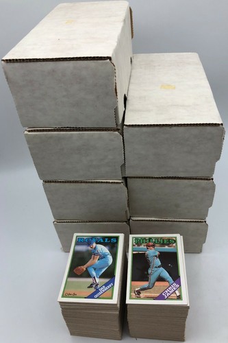 (8) x 1988 O-Pee-Chee OPC Baseball Trading Card Complete Sets Lot #1-396