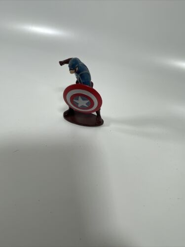 Marvel Cake Topper Figura 3,5", Capitan America, Decopac, 2011 - Foto 3 di 7