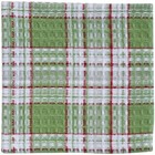 Winter Wood Plaid Dishcloth Set 6 13" Country Farmhouse Kitchen Green Red Park