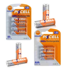 1.6v Rechargeable Batteries AA/AAA 2500mWh/900mWh NiZN Battery for RC Car Toys
