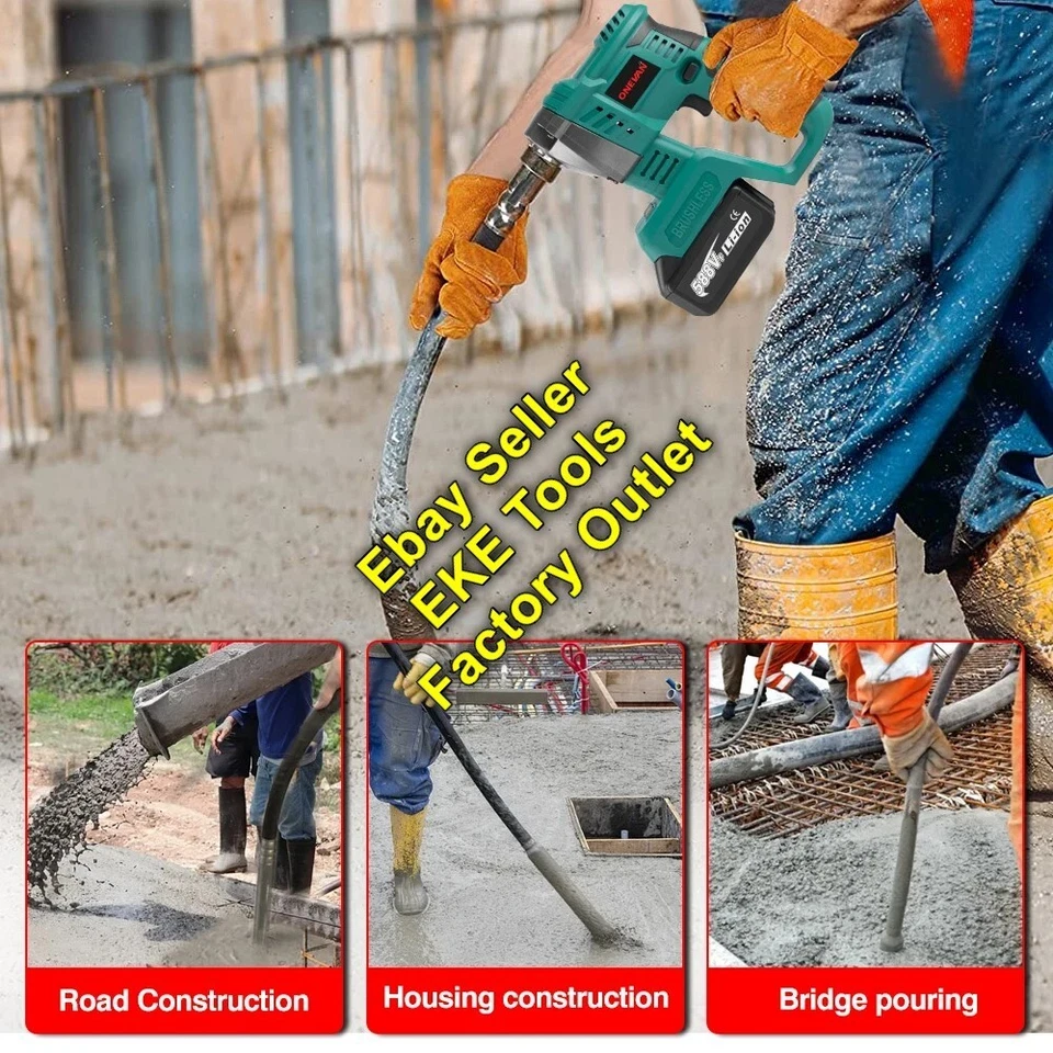 Brushless Cordless Electric Concrete Vibrator For Makita 18v Battery Handheld - image 2 of 4