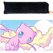 Mew Playmat With Zones TCG Card Game Gaming Desk Mat Mouse Pad Bag 11