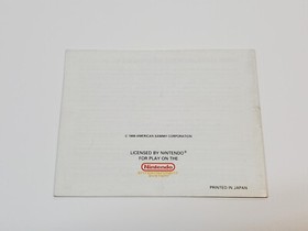 Thundercade Authentic Original NES Nintendo Manual Only