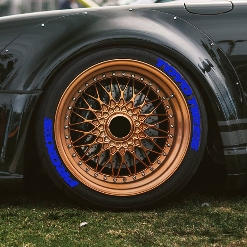 Blue TOYO TIRES PROXES Tire Lettering Sticker 1.06