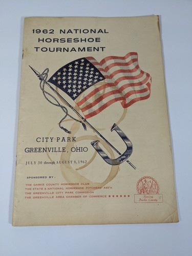 1960's National Horseshoe Tournament Ephemera Lot - Greenville, OH 1962-1964 - Bild 2 von 12