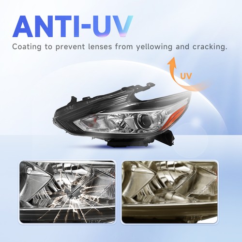 Headlight Assembly For 2016 2017 2018 Nissan Altima Sedan Halogen Headlamp - Picture 30 of 40