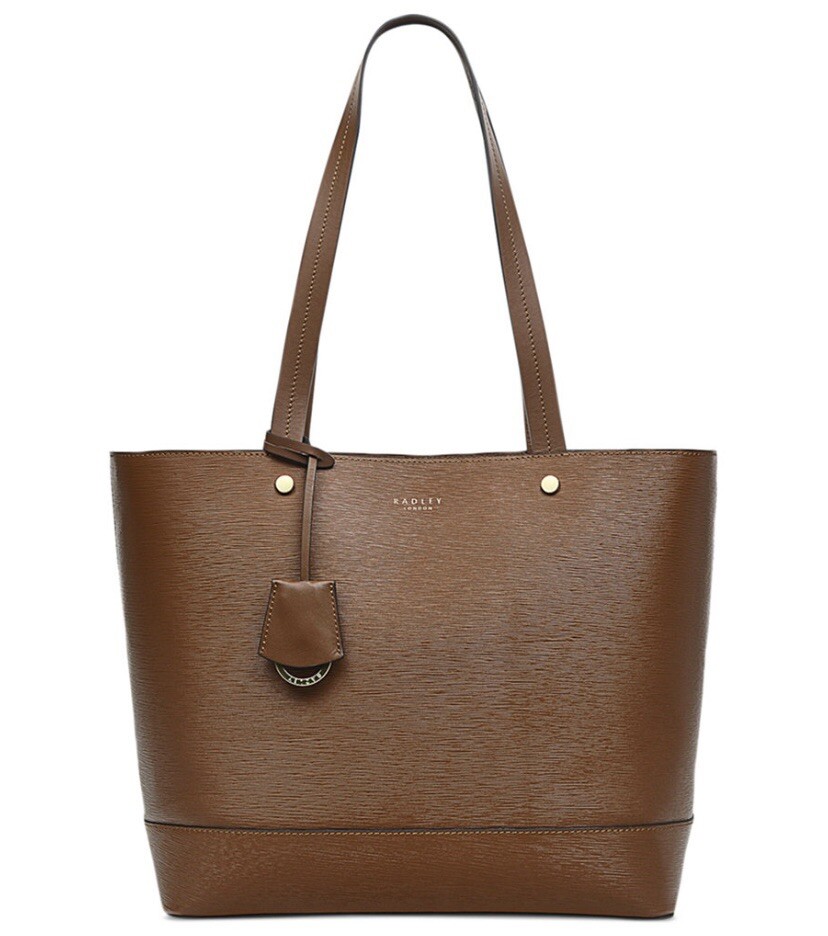 Radley London Large Open Top Tote Pocket Book Bag Indus Tan