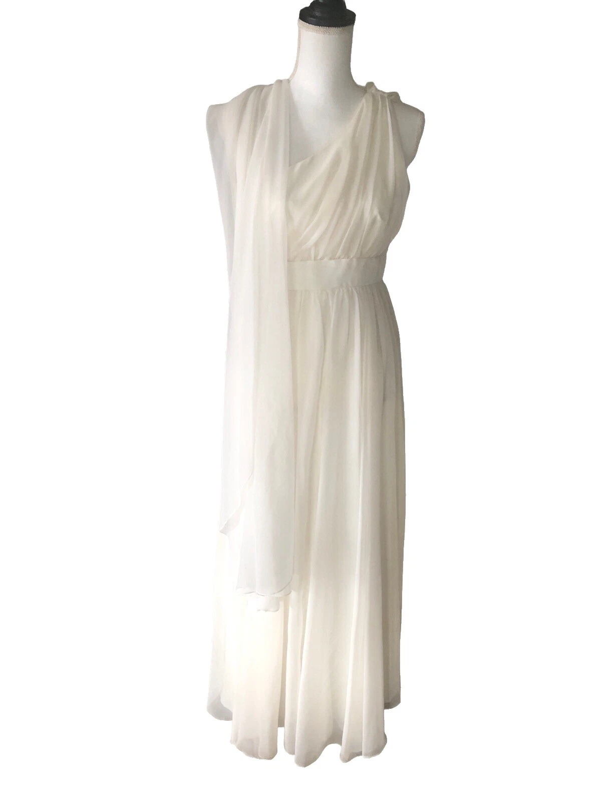 Ropa Vintage de fiesta blanco de gasa para Mujeres