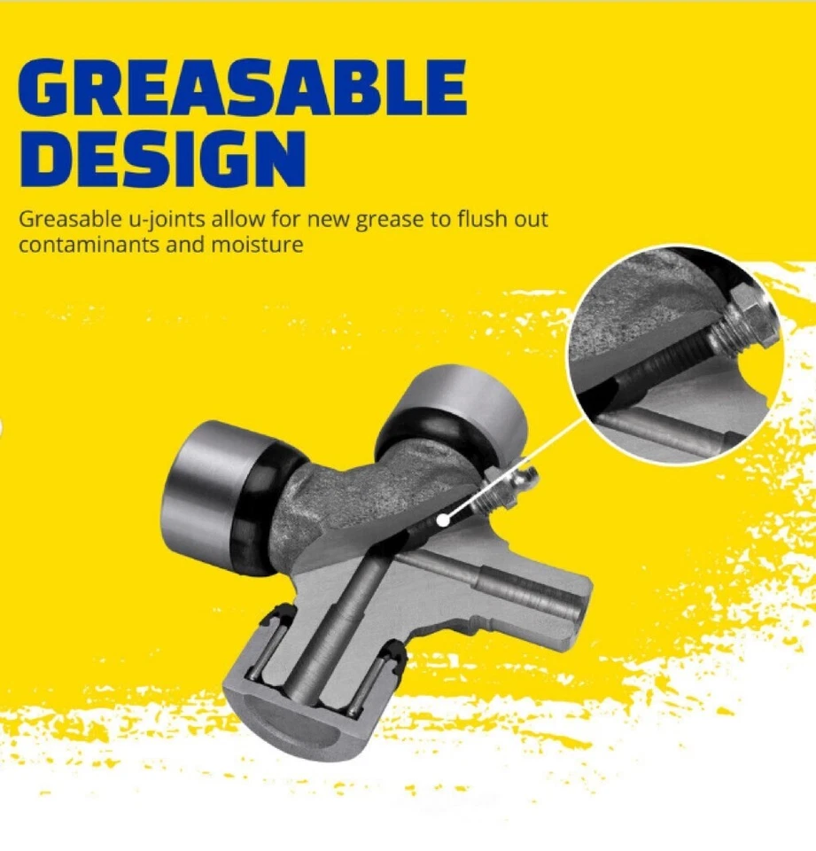4 juntas universales de eje de transmisión MOOG Premium frontal/centro/trasero engrasable Foto 4 de 4