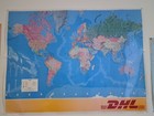DHL Weltkarte physikalisch Poster 1:30 Mio kunststoff laminiert 100*130cm