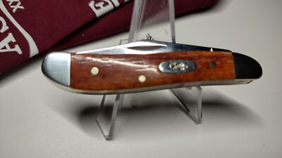 Case XX Peanut Pocket Knife Chestnut Smooth Bone 28702 Stainless Steel