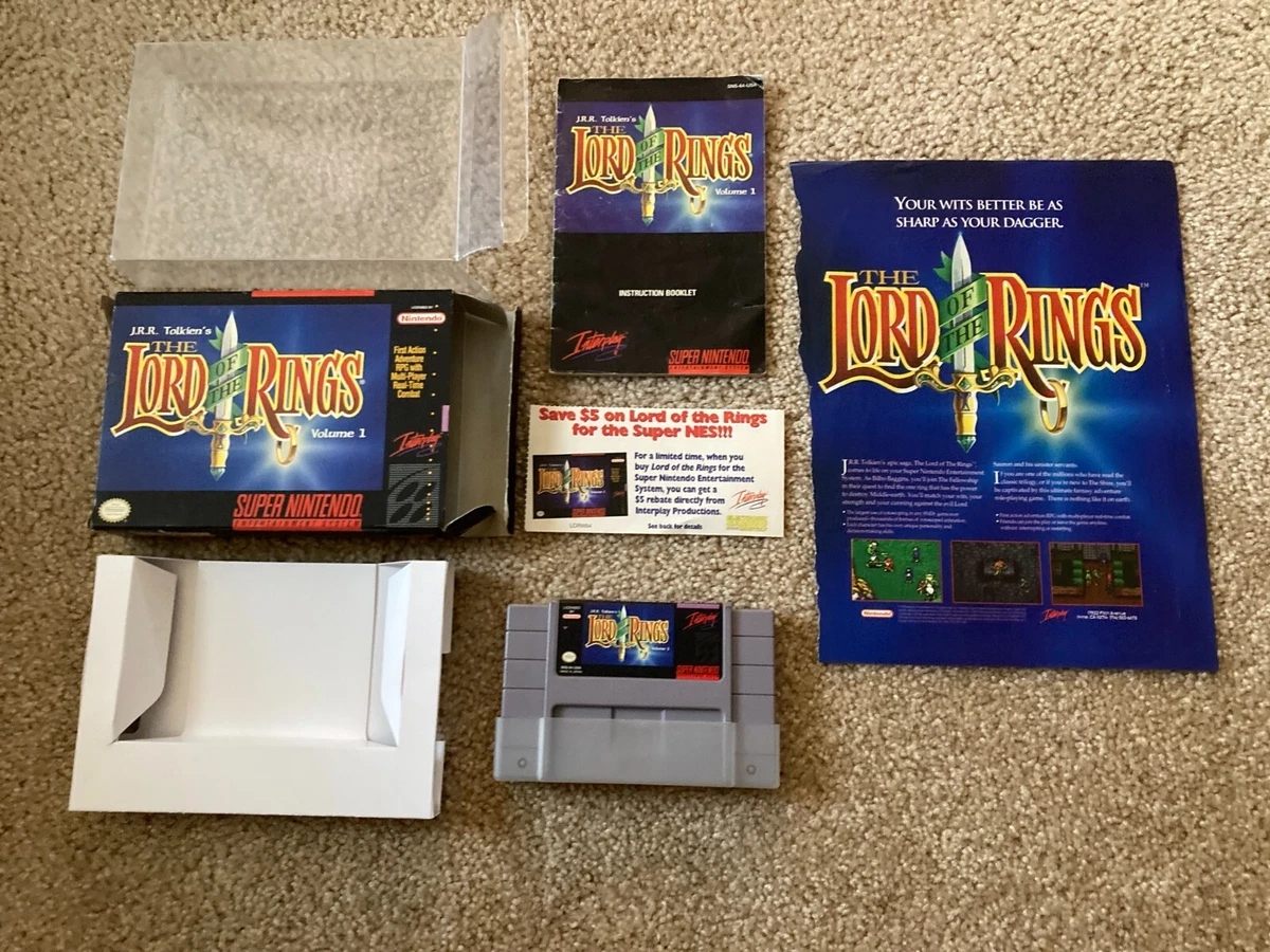 verdrietig Wolkenkrabber jacht Lord of the Rings, Vol. 1 (Super Nintendo SNES) Complete CIB w/ Ad 40421820085 | eBay verdrietig Wolkenkrabber jacht Lord of the Rings, Vol. 1 (Super Nintendo SNES) Complete CIB w/ Ad 40421820085 | eBay