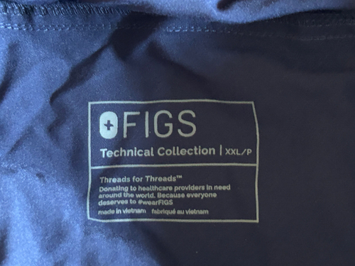 NWT FIGS Technical Collection KADE Navy Cargo Scrub Pants Size XXL Petite - 第 8/11 張圖片