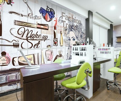 3D Cosmetics 30373NA Business Wallpaper Wall Mural Self-adhesive Commerce Fay