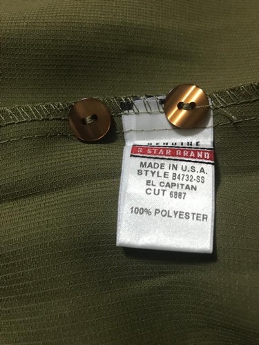 BC ETHIC Vintage 2000’s Men’s Smooth Custom Fit Shirt Made In USA, Olive, Size L - 第 4/7 張圖片