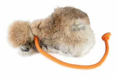 Firedog Kaninchenfellummie 150g 300g  Felldummie Kaninchenfell Dummyball 