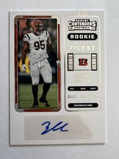 2022 Contenders Zachary Carter Rookie Ticket Auto #195 Bengals