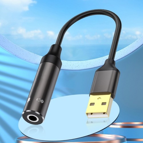 USB To 3.5mm Auditory Adapter, External Sound Card For PC, Laptop Dsktop Devices - Afbeelding 5 van 8