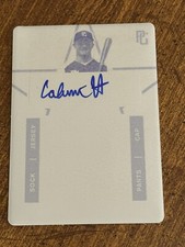 CALVIN HARRIS 2019 Leaf Perfect Game Autograph Magenta Plate #1/1 White Sox