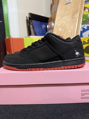 NIKE SB DUNK LOW BLACK PIGEON SKATE NEW RARE DS AUTHENTIC US 9.5 883232 008