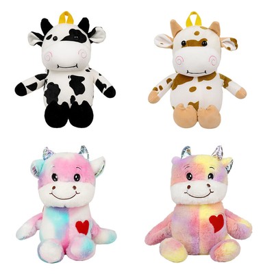 cow plush backpack