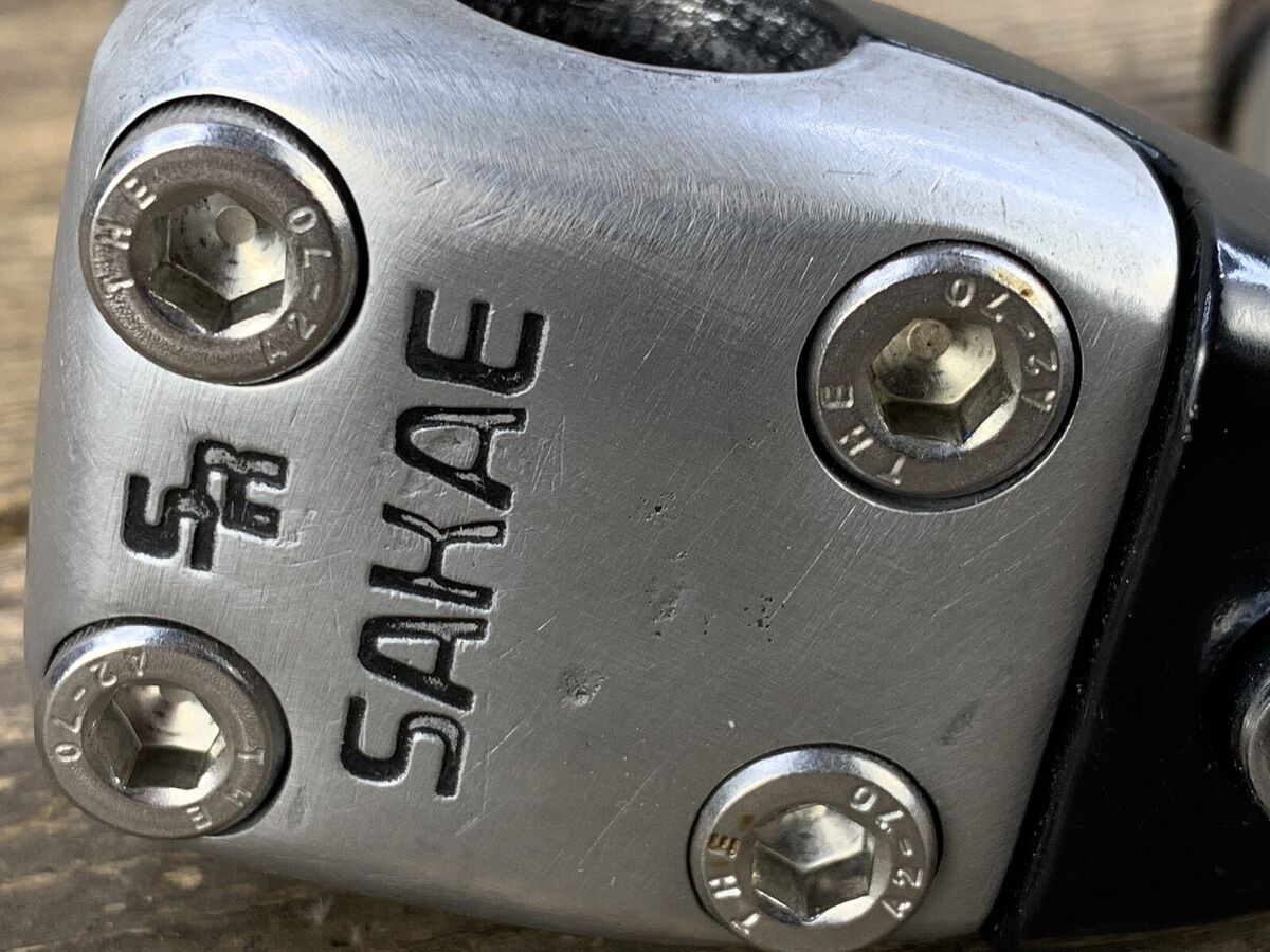 SR MS-424 Sake Bmx Stem Old School Vintage Black Silver SR MS-424 Sake Bmx Stem Old School Vintage Black Silver