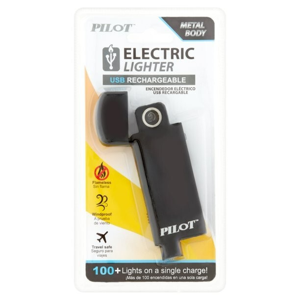 Brand New Factory Sealed Metal Body Flameless USB Rechargeable Electric Lighter 