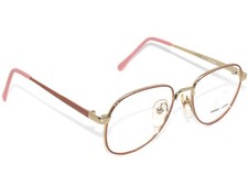 Zimco Women's Eyeglasses Stacey Gold  Pink Pilot Metal Frame 49 16 125 New NOS