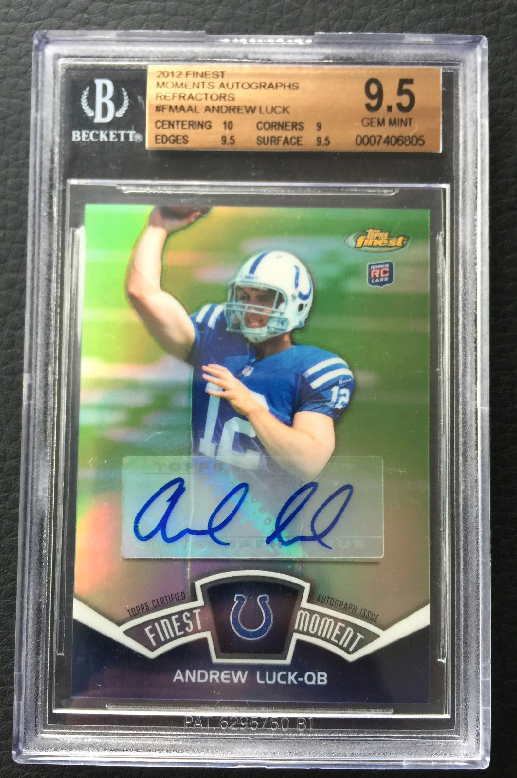 Andrew Luck Finest Moments Autographs #FMAAL Refractor