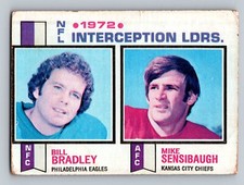 1972 NFL Interception Leaders (Bill Bradley / Mike Sensibaugh) 1973 Topps #5