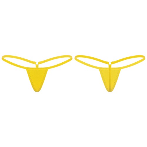 Ropa interior sexy de cuerda en G para mujer tanga calzoncillos lencería íntimos de altura baja - Imagen 155 de 190