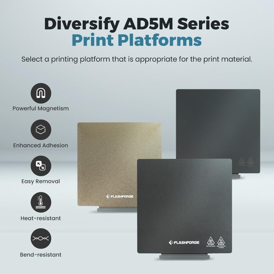 Sticker Flashforge FLASHFORGE Print Build Plate Replacement of AD5M / 5M Pro / AD5X PC/PEI ...