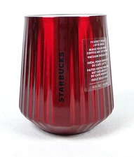 Starbucks Perfect Pour Latte Mug Red Stainless Steel Vacuum Insulated 12 oz NEW