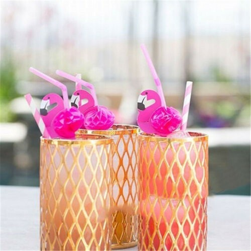 50Pcs Cocktail Straws Drinks Party Tableware Decoration Hawaiian Pool Beach - Picture 2 of 9