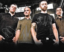 * RISE AGAINST * signed autographed 8x10 photo * TIM, ZACH & BRANDON * PROOF 3