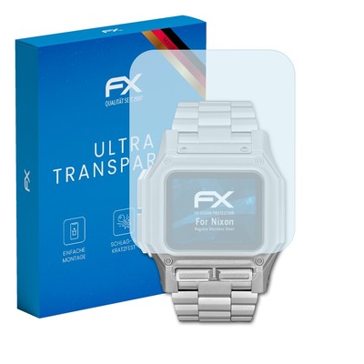 atFoliX 3x Displayschutzfolie für Nixon Regulus Stainless Steel Schutzfolie klar