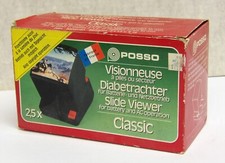 Vintage Posso Battery  AC Operated FILM SLIDE Viewer Device, France 053123WT3