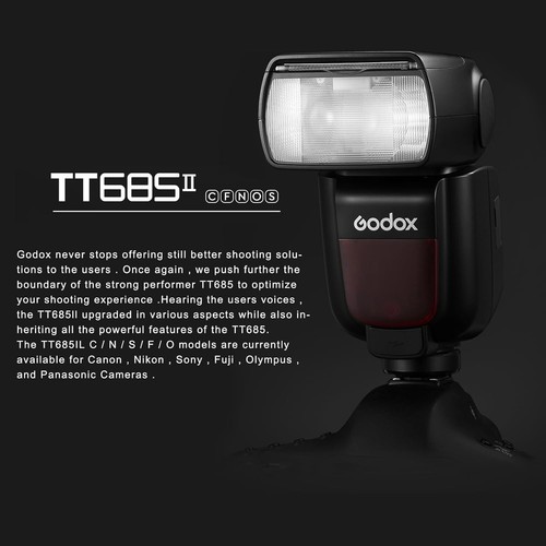 US Godox TT685II-C GN60 2.4G TTL HSS Flash Light Speedlite For Canon+Carry Bag - Picture 3 of 9