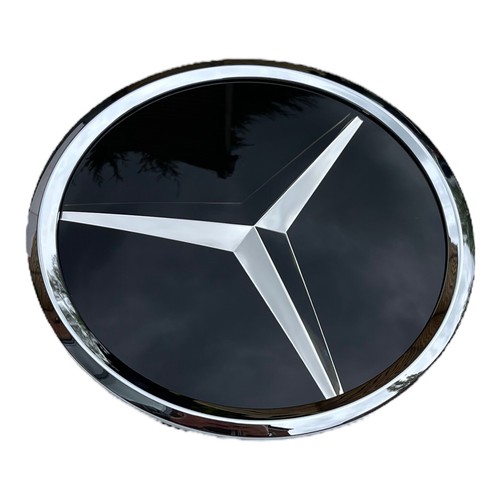 Mercedes Front Grill Badge Mirror Chrome Black A2058806406 W205 A B C GLK SLK - Picture 6 of 7