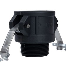 2 pcs Poly cam lock fittings 1-1/2" Part B Cam & Groove Hose Fitting Male Aad...